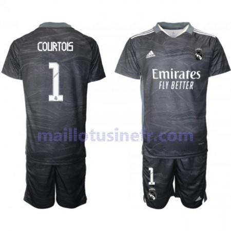 Maillot de Foot Real Madrid Thibaut Courtois 1 Gardien Domicile 2021-22 - Enfant